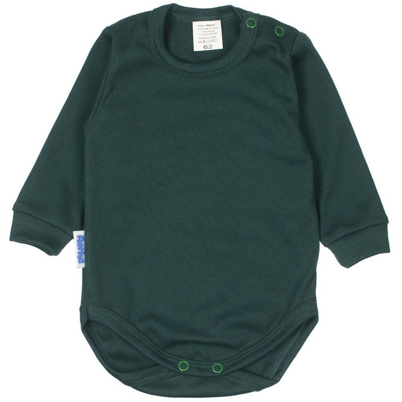 Body niemowlęce długi rękaw gładkie Martex pudrowy róż