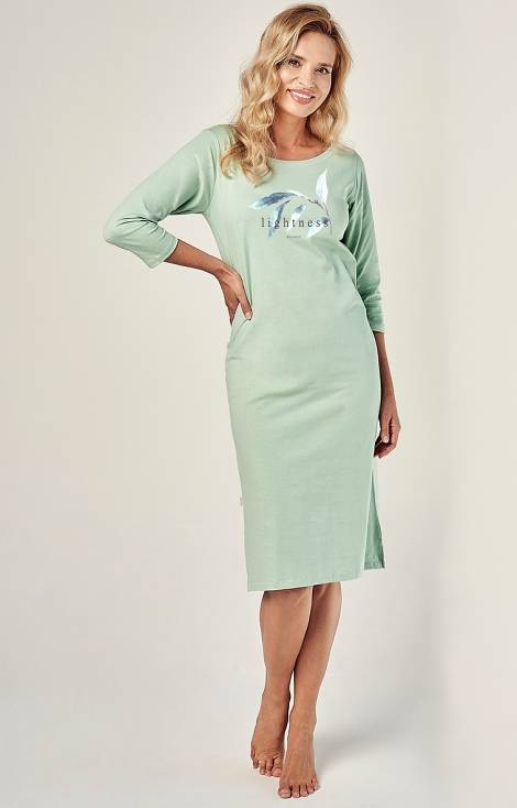 Koszula Damska 2996 Olympia Taro- miętowy