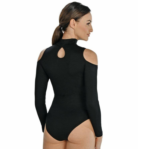 Body damskie z półgolfem 2445 Janett Teyli - black 