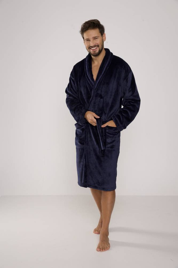 Szlafrok męski 716 Rafael De lafense - granat