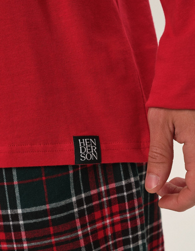 Piżama Męska 41914 Honest Henderson -czerwony