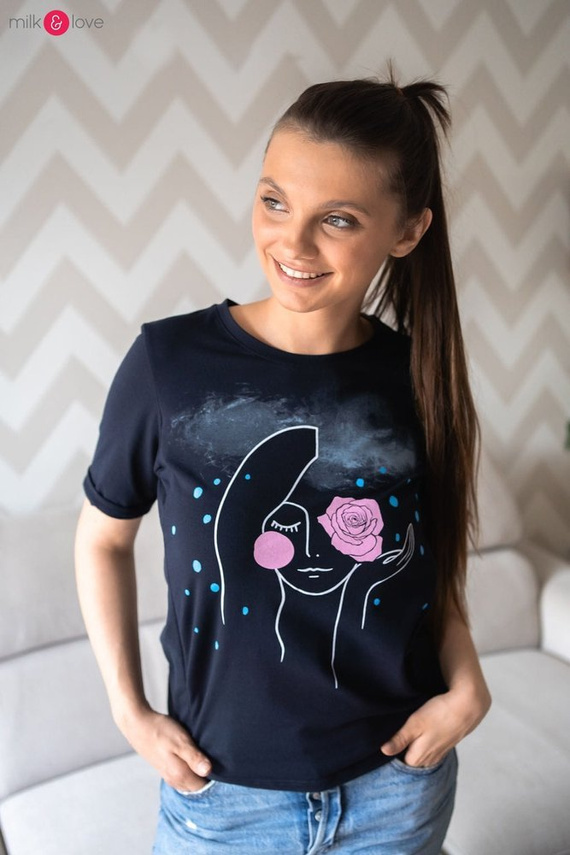 Boob bluzka do karmienia Milk&Love ciemny granat