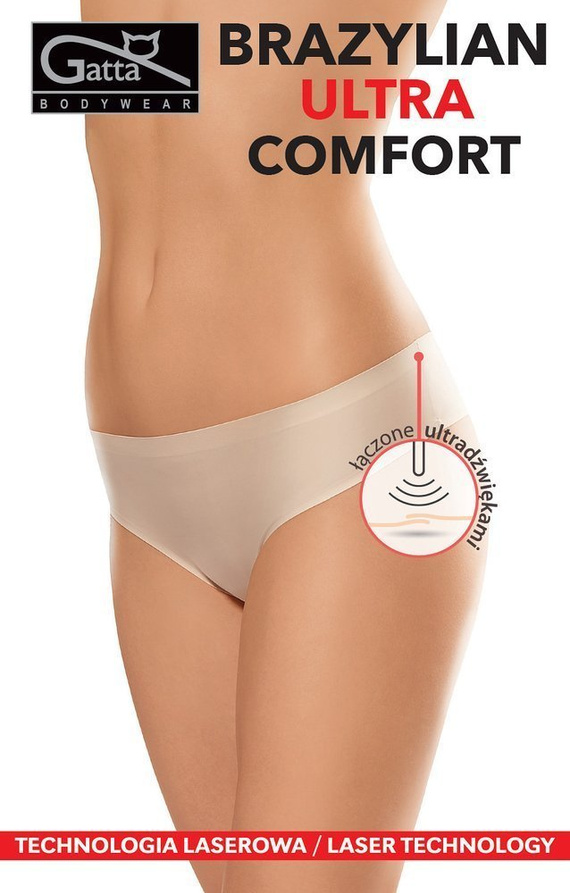 Figi bezszwowe 41592 Brazylian Ultra Comfort Gatta- beżowy