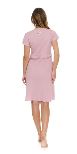 TM.4543 Koszula Nocna ciążowa i do karmienia Doctor Nap - papaya