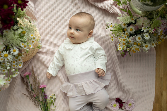 Body rozpinane Charlotte Pinokio - ecru