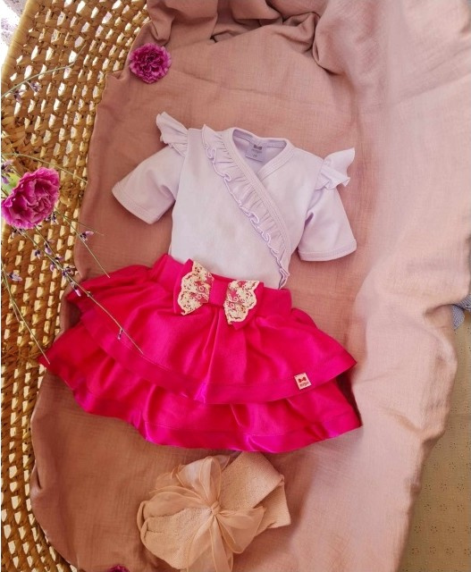 Body rozpinane z krótkim rękawem 362F Calinka Marija