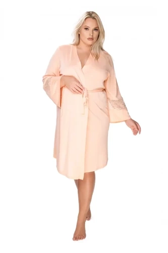 Szlafrok peniuar 86375 Paula Mewa morelowy