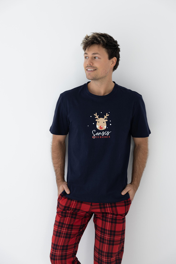 Piżama męska Nathan Sensis - granatowy