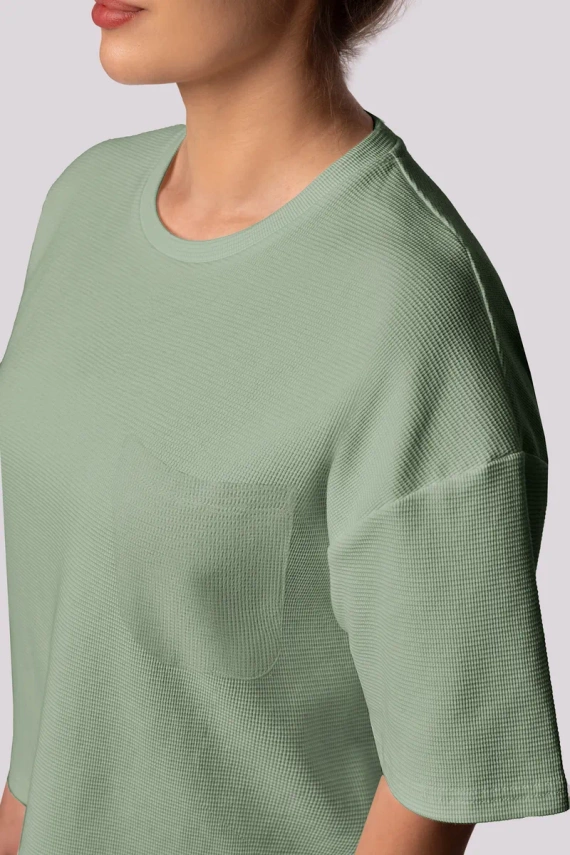 Piżama damska Cozy shortsleeve Mona zielony pistacjowy