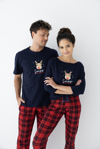 Piżama męska Nathan Sensis - granatowy