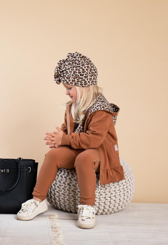 171275 Mia Legginsy dresowe Nicol - brązowy