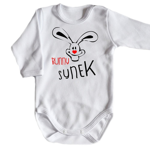 "BUNNY SYNEK" body długi rękaw Moocha czarny