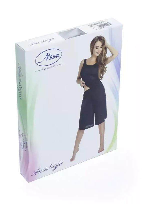 4143 Anastazja półhalkospodnie damska Mewa granatowy