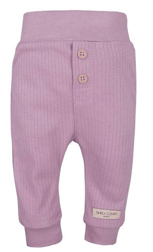 Legginsy bawełniane z guzikami "SIMPLY COMFY" Ewa Klucze - szary melanż