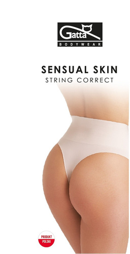 Sensual Skin Correct 41046 – stringi damskie modelujące, bezszwowe, light nude