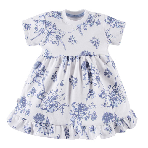 Sukienka z krótkim rękawem Botanic Eevi - biały druk