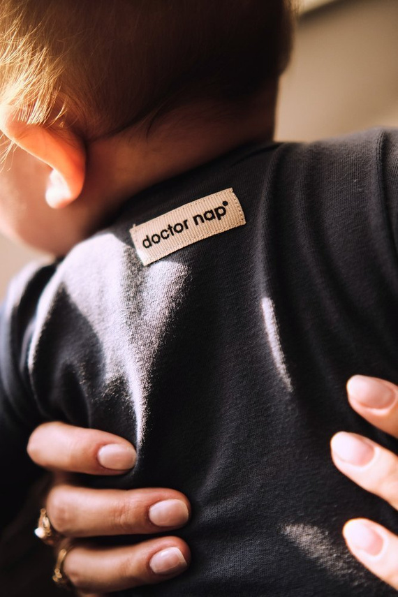 BOD.4290 Body z długim rękawem rozpinane Doctor Nap - deep blue