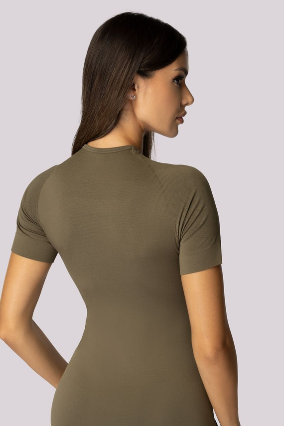 Koszulka termoaktywna damska krótki rękaw Alpha Spaio forest green