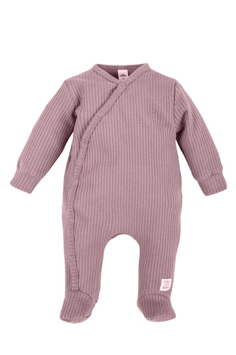 Pajacyk niemowlęcy "Natural Waffel" Makoma pink