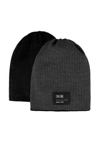 Czapka dziecięca 48-444 AJS grafitowy