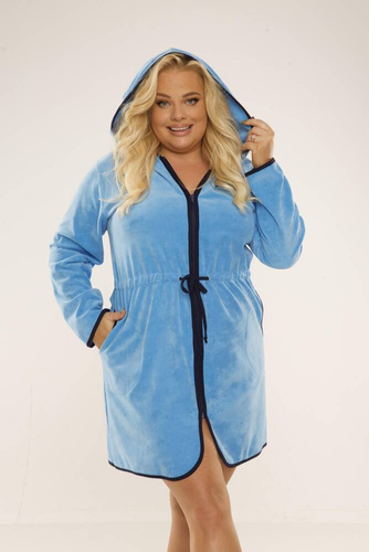 313 Desiree Szlafrok damski De Lafense - jasny niebieski