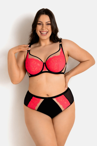 Mediolano Funny 19232 Figi pełne czarny-fluo – komfort, styl, nowoczesny wygląd