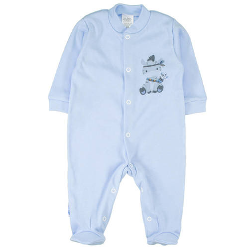 Pajacyk niemowlęcy Miś indianin Martex niebieski