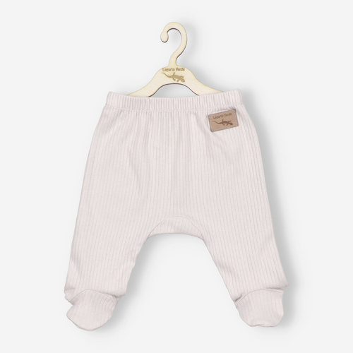 Lagarto Verde Półśpiochy z dzianiny prążkowej - ecru