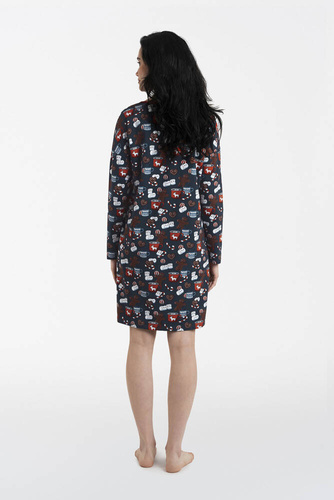 Koszula nocna damska Makala talian Fashion - druk 