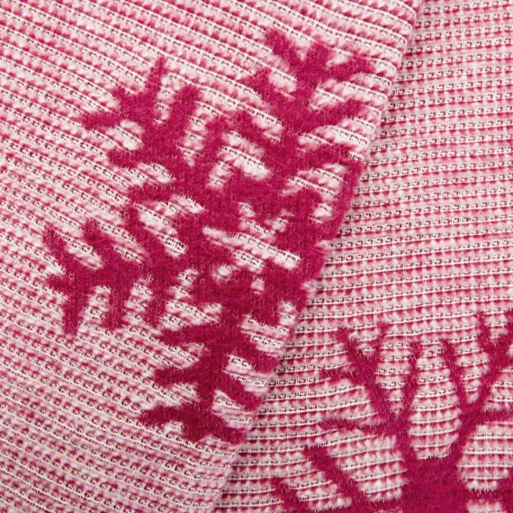 Koc świąteczny renifery 16675A Darymex bordowy