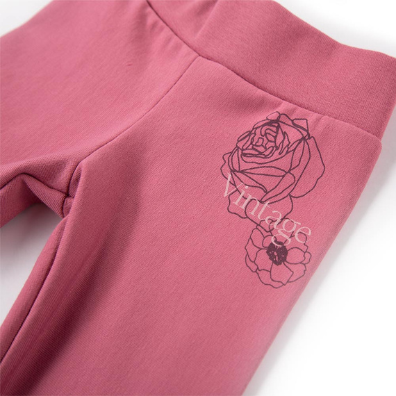 Legginsy bawełniane Roses Eevi - ciemny róż