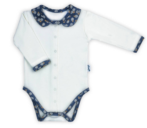 179098 Sonia Body z długim rękawem rozpinane Nicol - krem