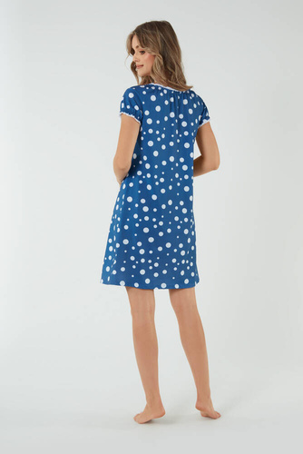 Koszula nocna i do karmienia Raba Italian Fashion - druk niebieski 