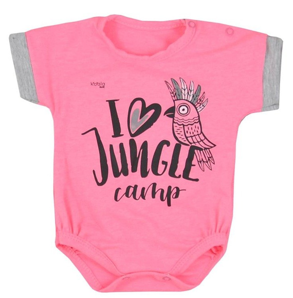 Body niemowlęce krótki rękaw "ARA" Koala szare