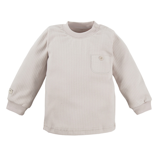 Bluzka wciągana z kieszonką "SIMPLY COMFY" Eevi- beżowa
