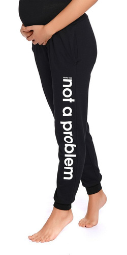 SPO.4238 Spodnie dresowe ciążowe Doctor Nap - black
