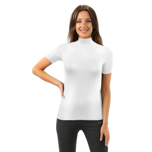 Bluzka damska krótki rękaw Felicia Sesto Senzo biały