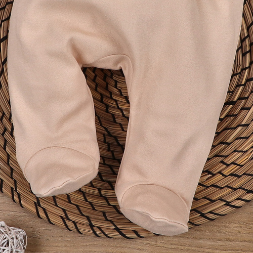 Półśpiochy z bawełny organicznej Nini beżowy 