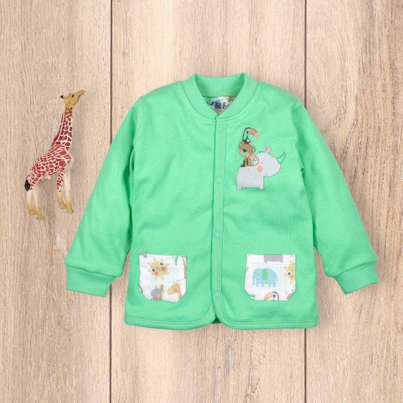 Bluza dresowa z bawełny organicznej Sawanna Nini zielony