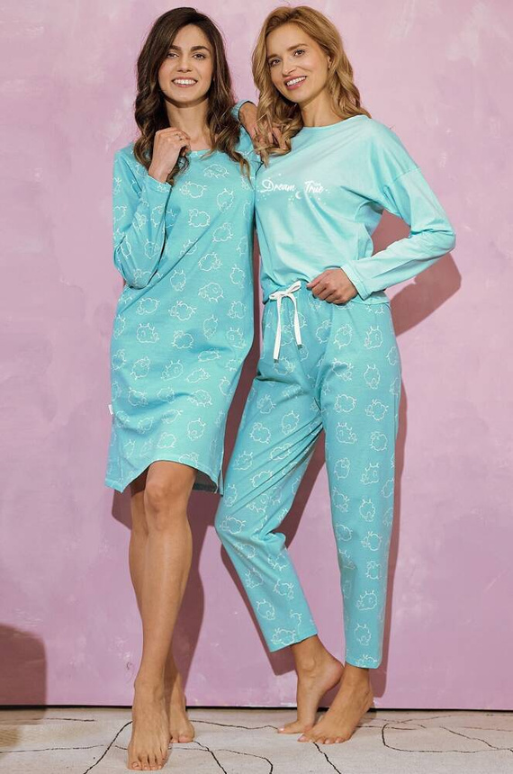 Piżama damska 3217 Abi Taro - turkus