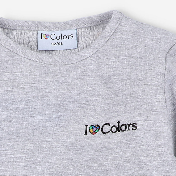 Bluza dresowa I love Colors - szary