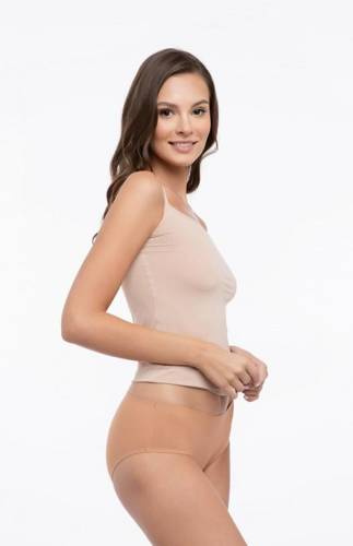 Figi damskie Simple Panty Julimex - carmel