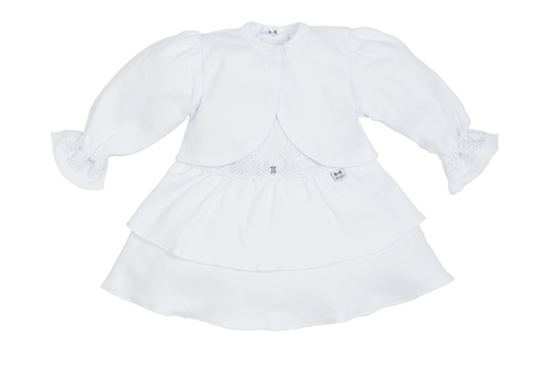 Sukienka + bolerko 184B Diva Marija - biały