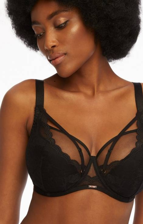 BC-930 Alice II Biustonosz półusztywniany Kinga czarny