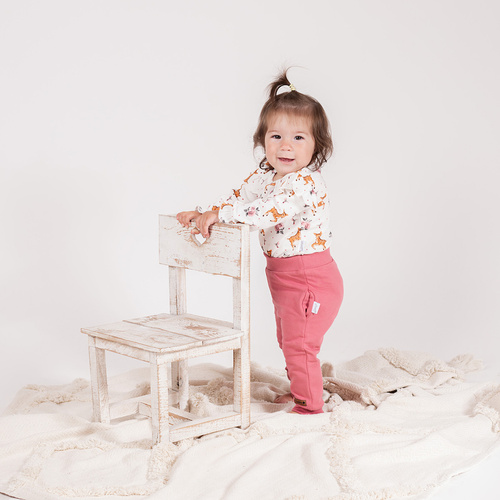 216273 Nicol Lala – spodnie dresowe dziewczęce, różowe, rozmiar 62-146