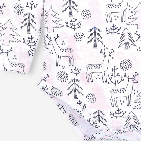 Body z bawełny organicznej Jelonki Nini druk