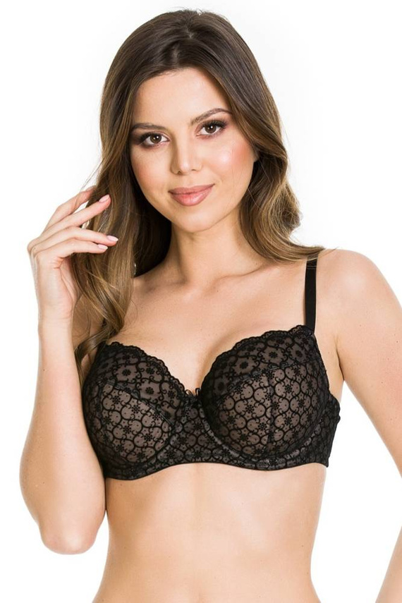 Biustonosz półusztywniany 01082 Swing Mediolano czarny