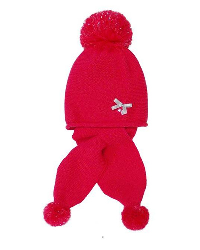 Komplet Czapka + szalik dziecięca 42-429 AJS mix-kolor