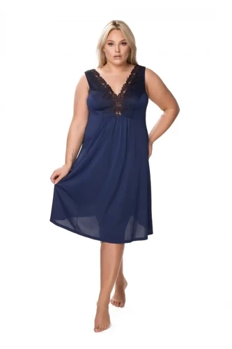 Koszula nocna damska Mewa 6350 Atena granatowy