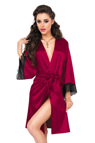 Nikola Podomka Szlafrok Damski Dkaren - bordowy